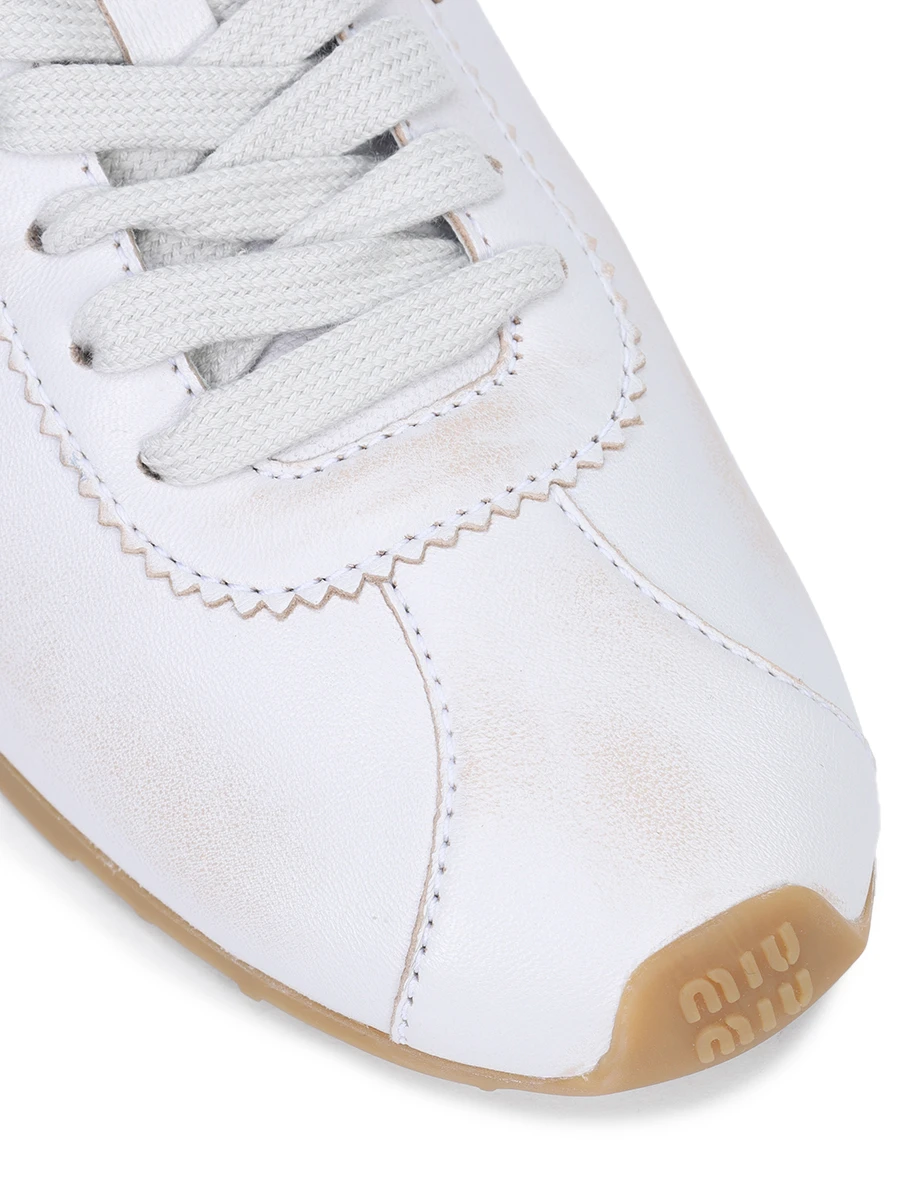 Кроссовки кожаные