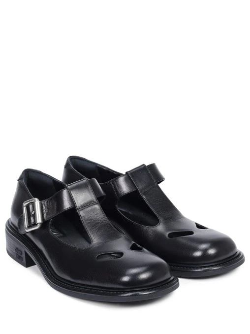 Туфли кожаные MIU MIU