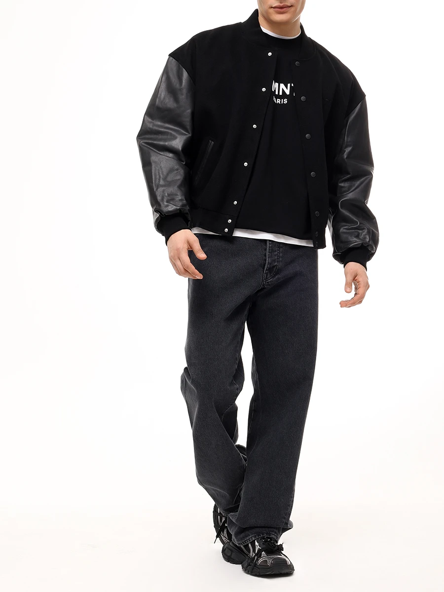 Бомбер комбинированный