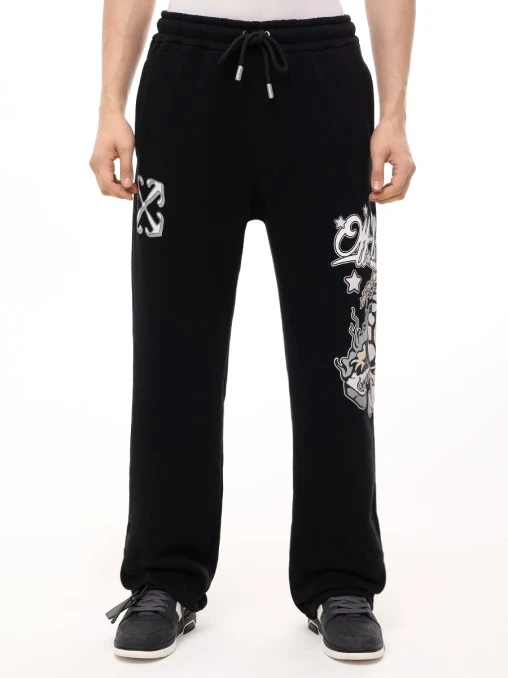 Брюки хлопковые OFF-WHITE