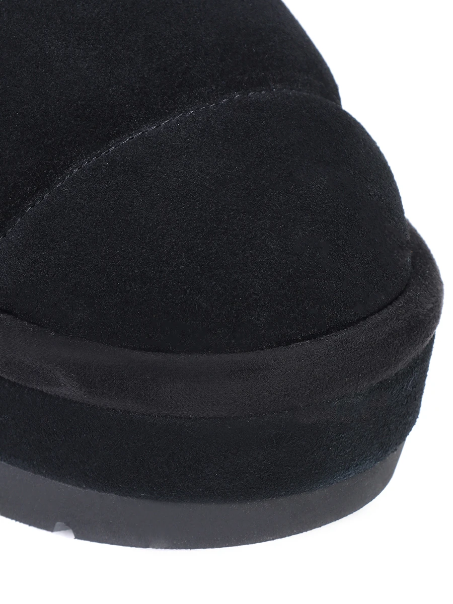 Сабо замшевые на меху