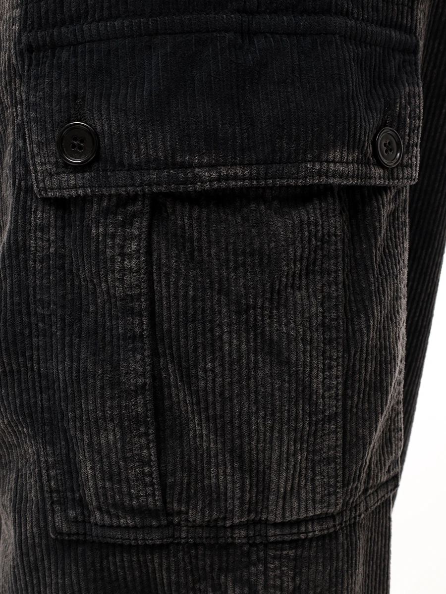 Брюки-карго вельветовые