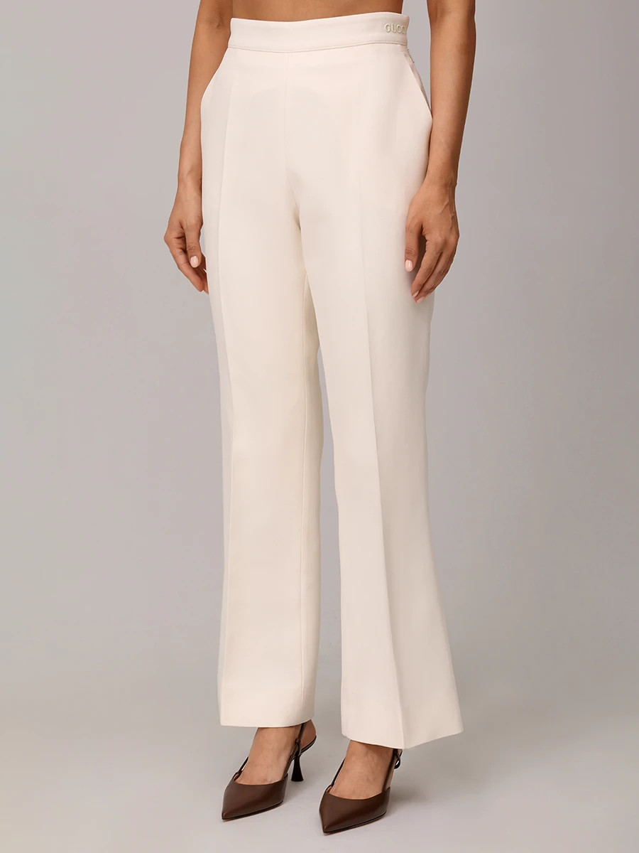 Брюки из шелка и шерсти