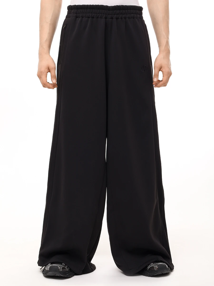 Брюки однотонные