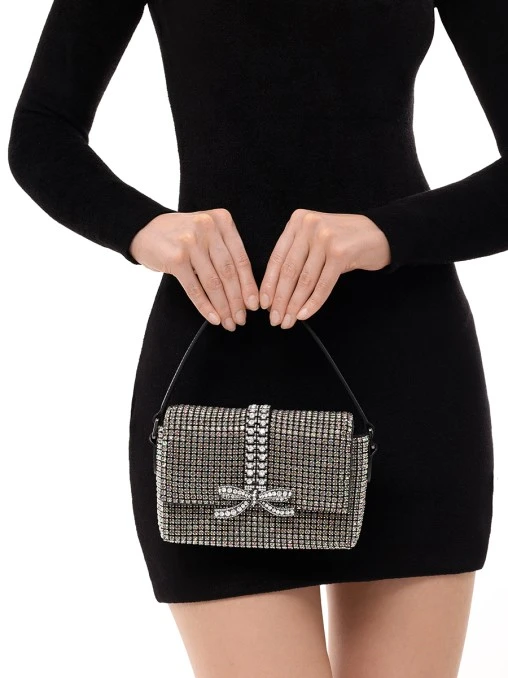 Сумка со стразами SELF-PORTRAIT