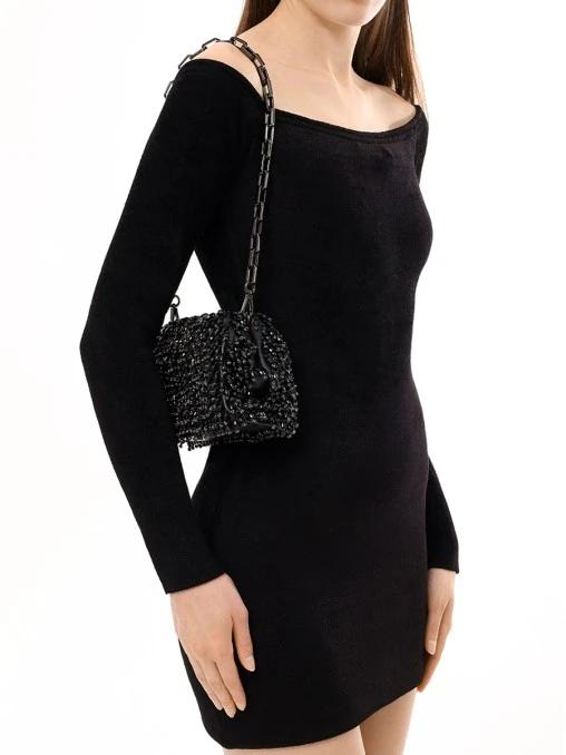 Клатч кожаный SELF-PORTRAIT