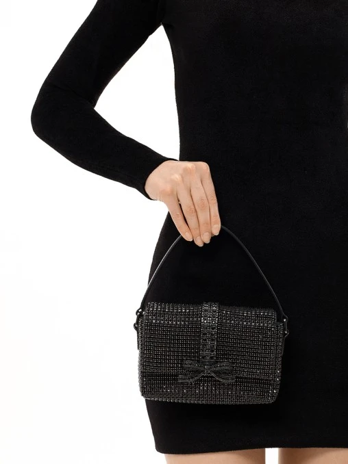 Сумка со стразами SELF-PORTRAIT