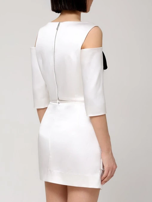 Топ Bow атласный WHITE LILY