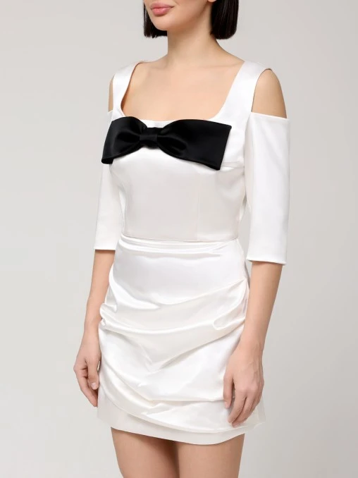 Топ Bow атласный WHITE LILY