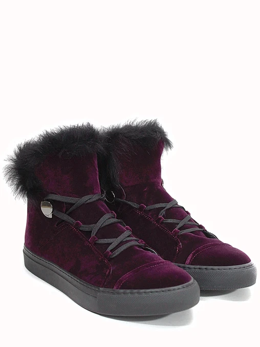 Ботинки велюровые MONCLER