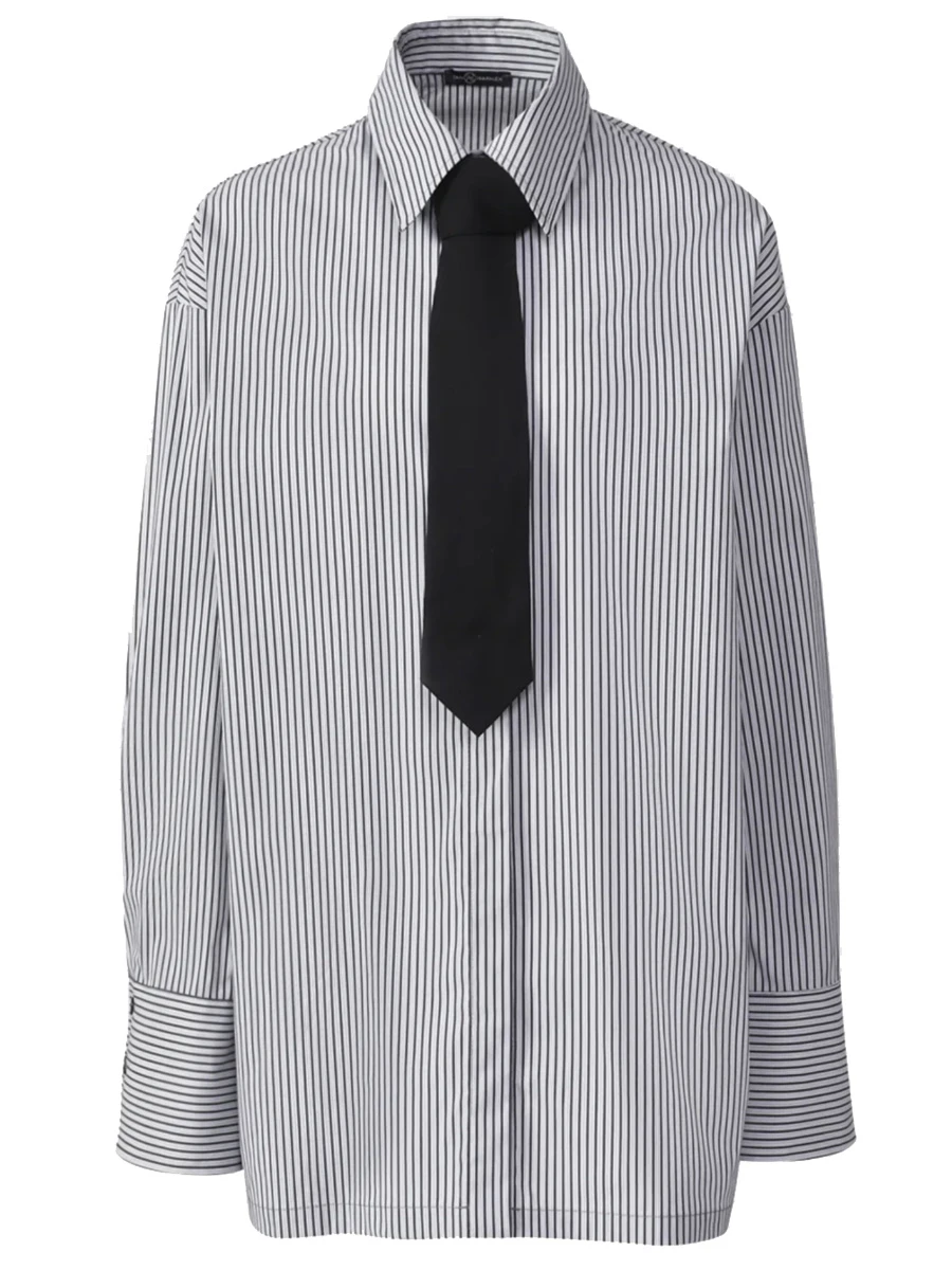 Рубашка хлопковая в полоску