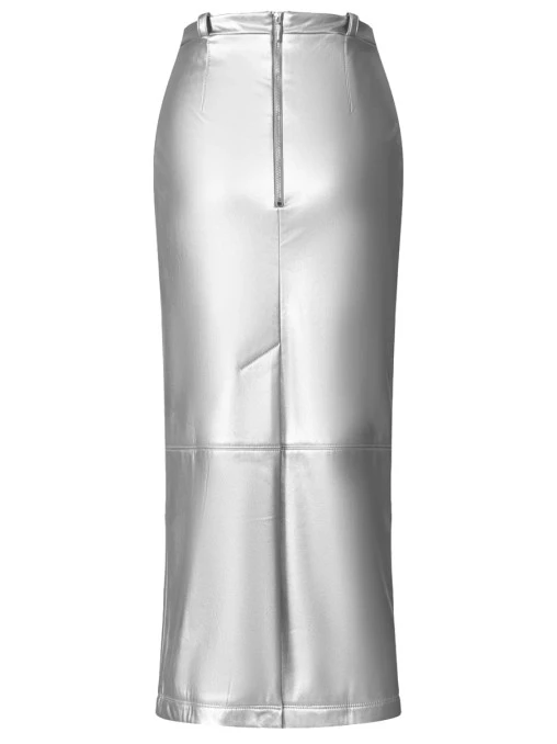 Юбка-миди кожаная DAN MARALEX