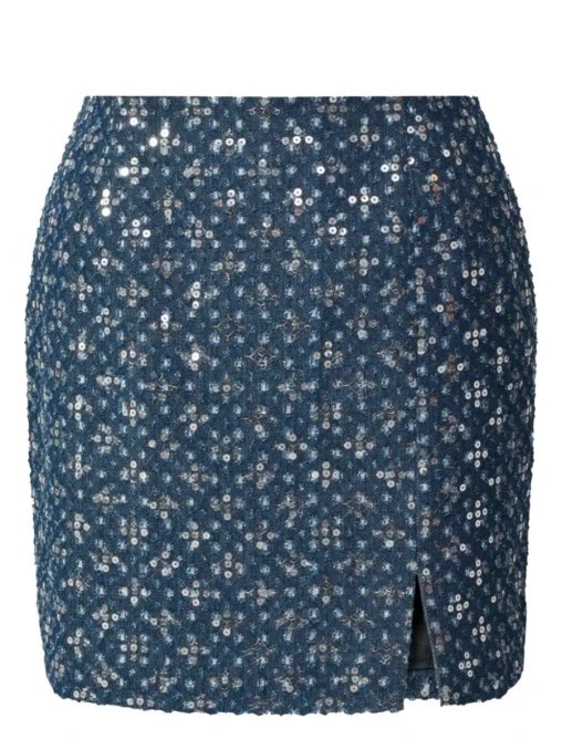 Мини-юбка с пайетками DAN MARALEX