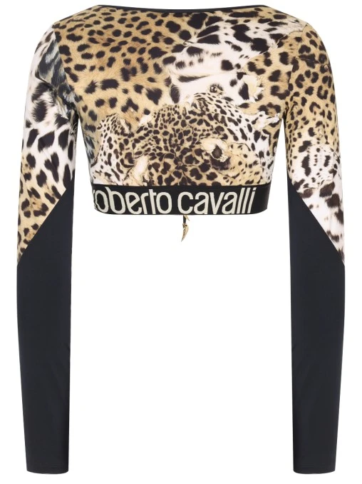 Топ с принтом ROBERTO CAVALLI