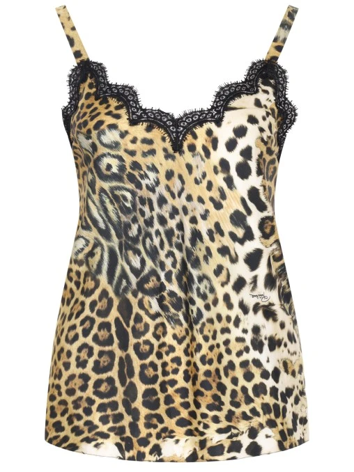 Топ шелковый ROBERTO CAVALLI