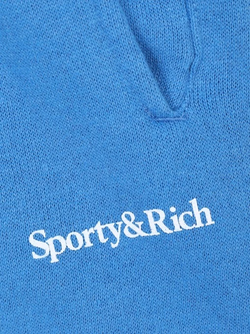 Брюки хлопковые на флисе SPORTY & RICH