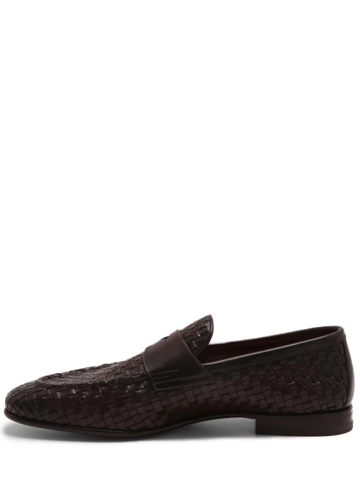 Лоферы кожаные SANTONI