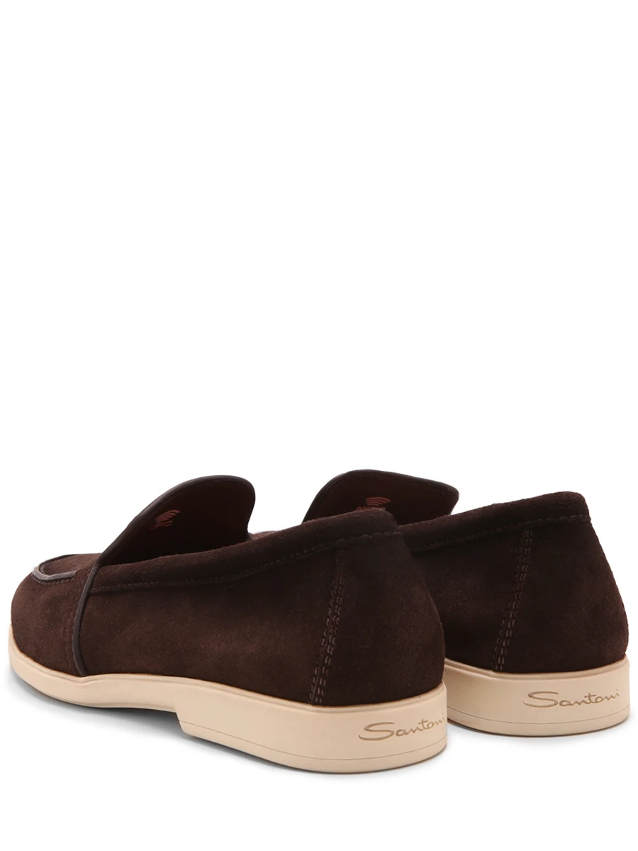 Лоферы замшевые