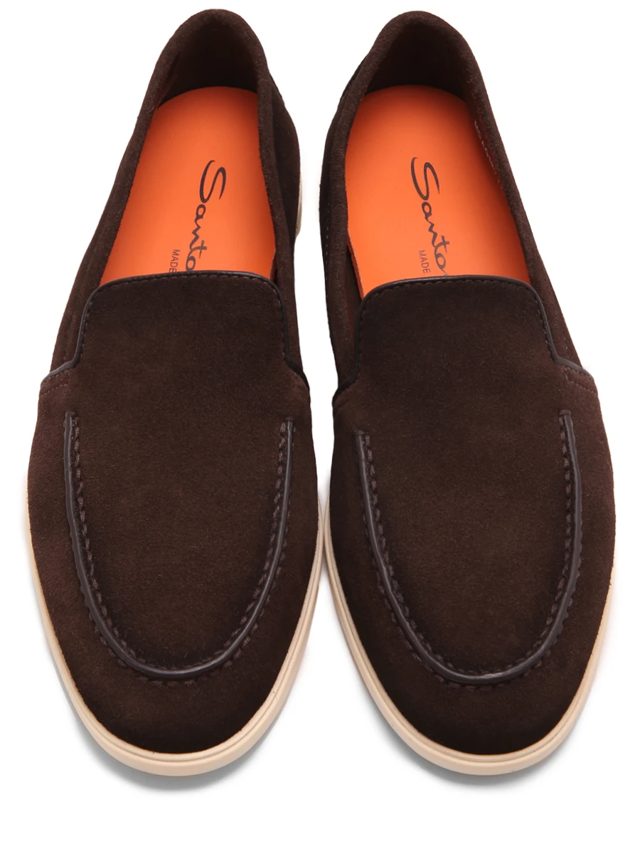 Лоферы замшевые