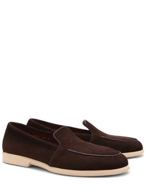 Лоферы замшевые SANTONI