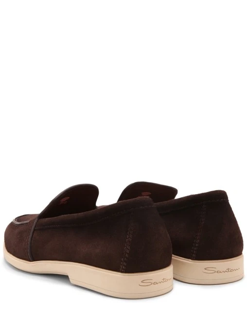 Лоферы замшевые SANTONI