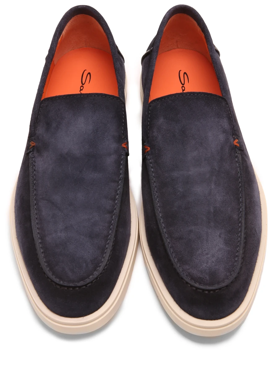 Лоферы замшевые