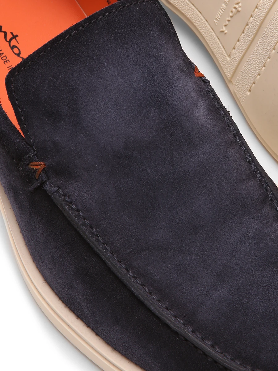 Лоферы замшевые