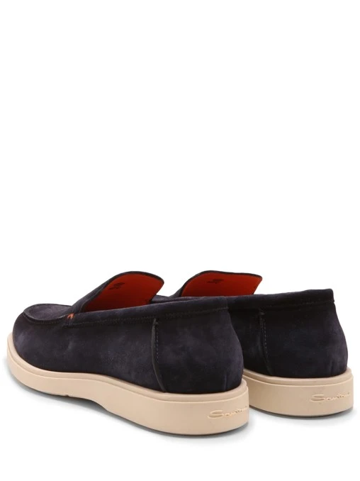 Лоферы замшевые SANTONI