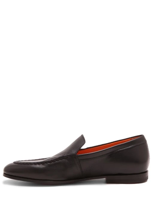Лоферы кожаные SANTONI