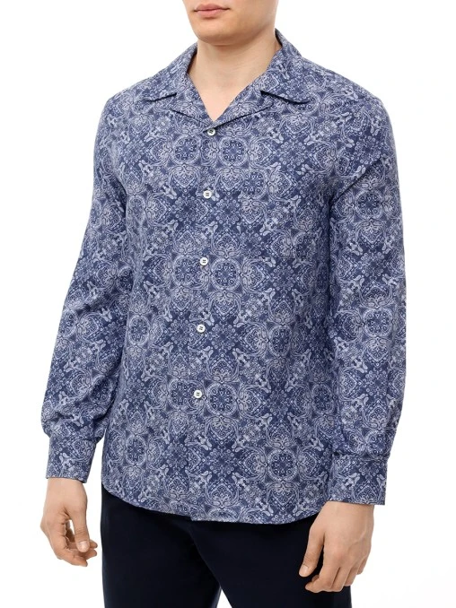Рубашка Easy Fit хлопковая BRUNELLO CUCINELLI