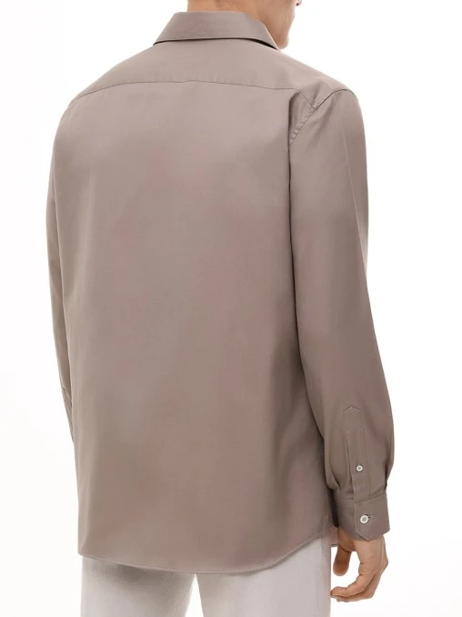 Рубашка Easy Fit хлопковая BRUNELLO CUCINELLI