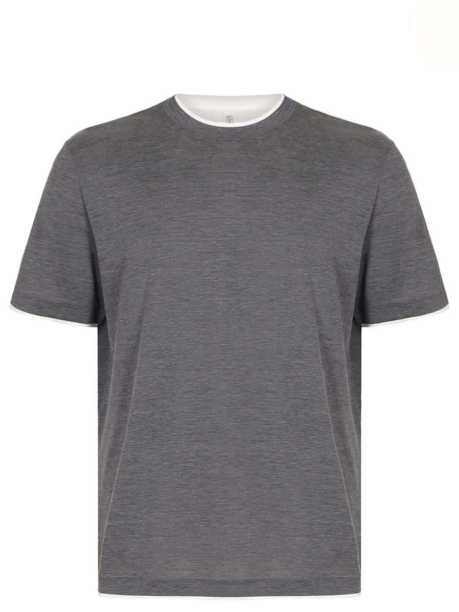 Футболка из шелка и хлопка