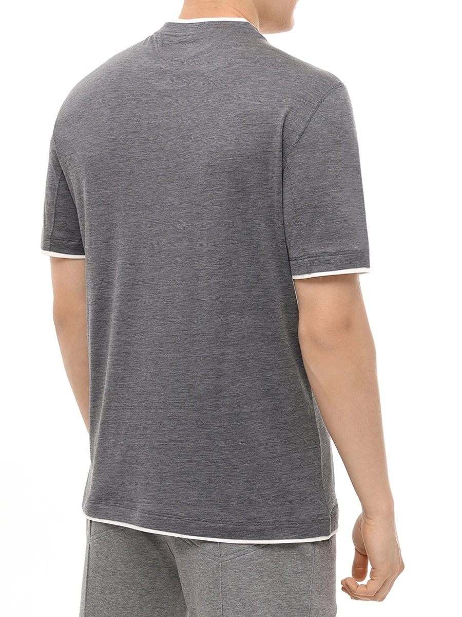 Футболка из шелка и хлопка