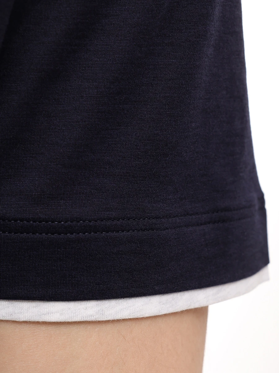 Футболка из шелка и хлопка