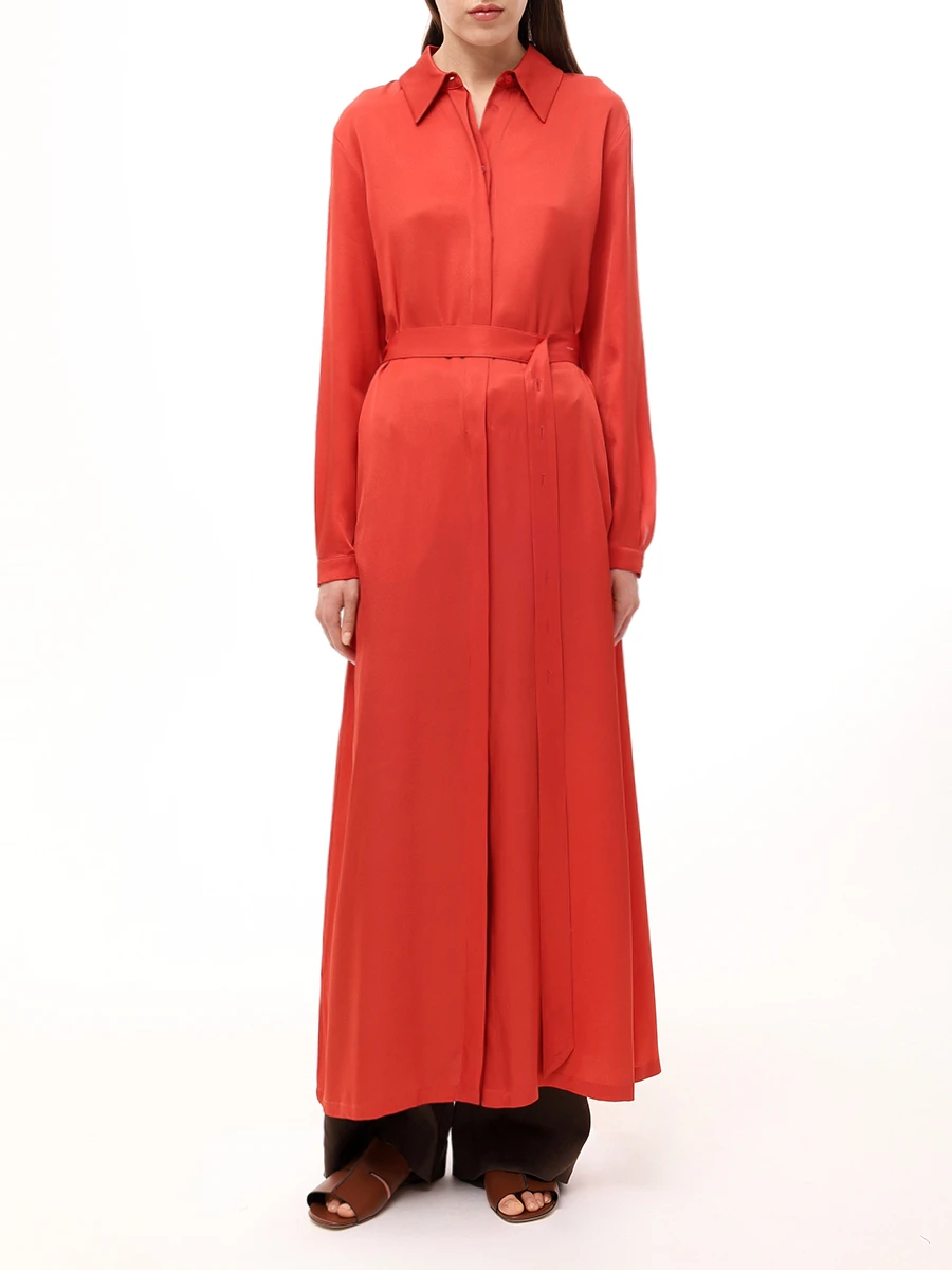 Платье однотонное