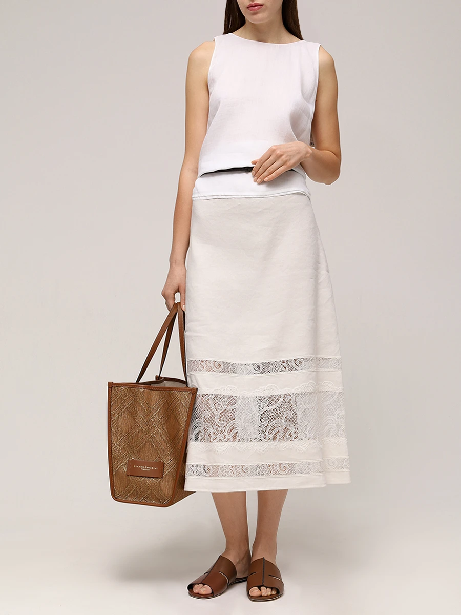 Юбка льняная