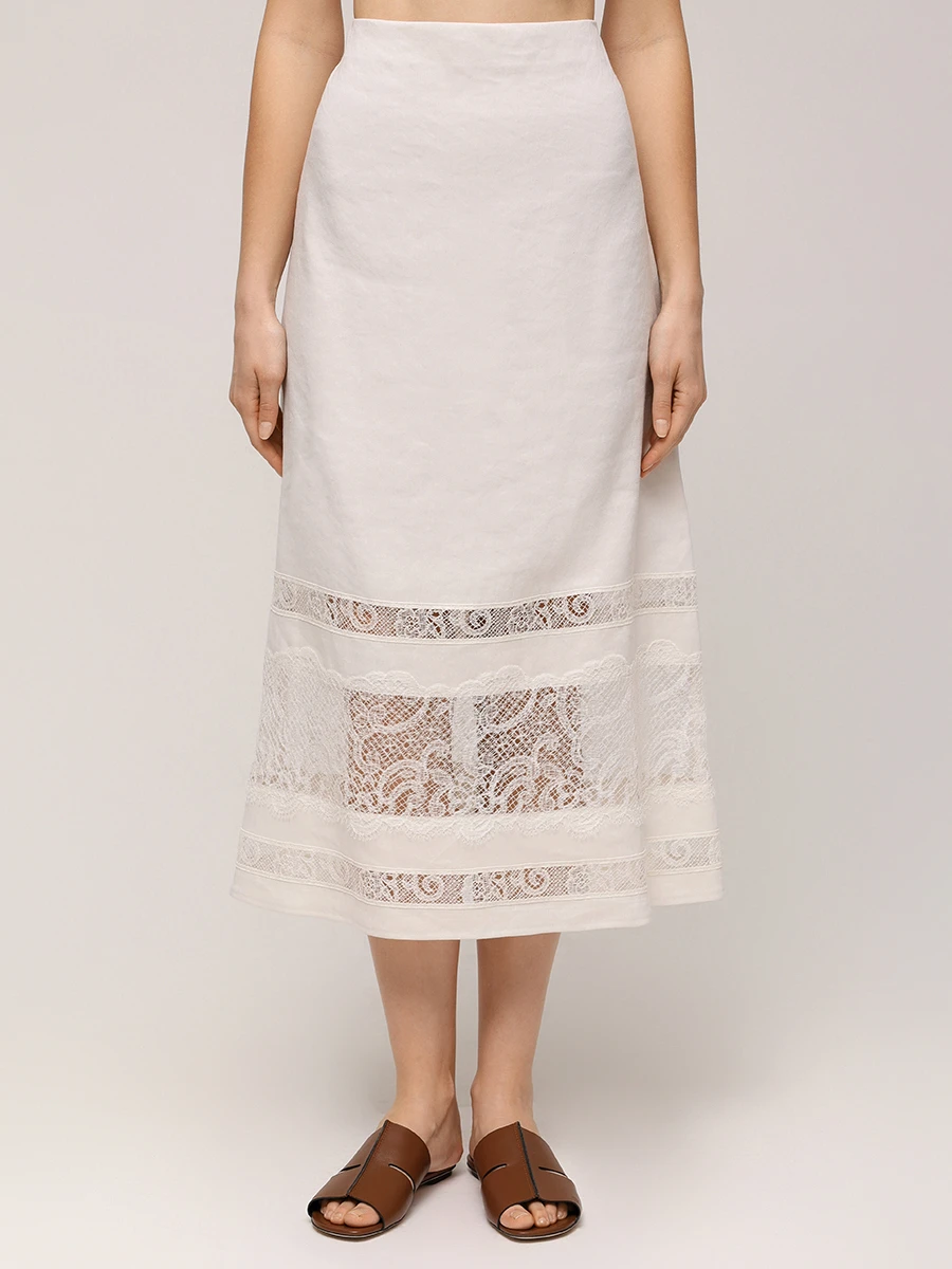 Юбка льняная