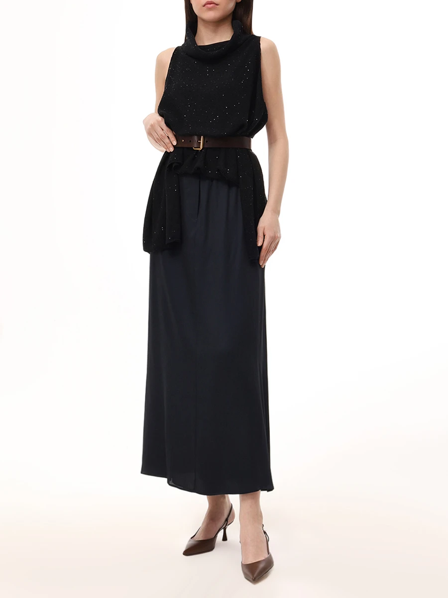 Юбка однотонная