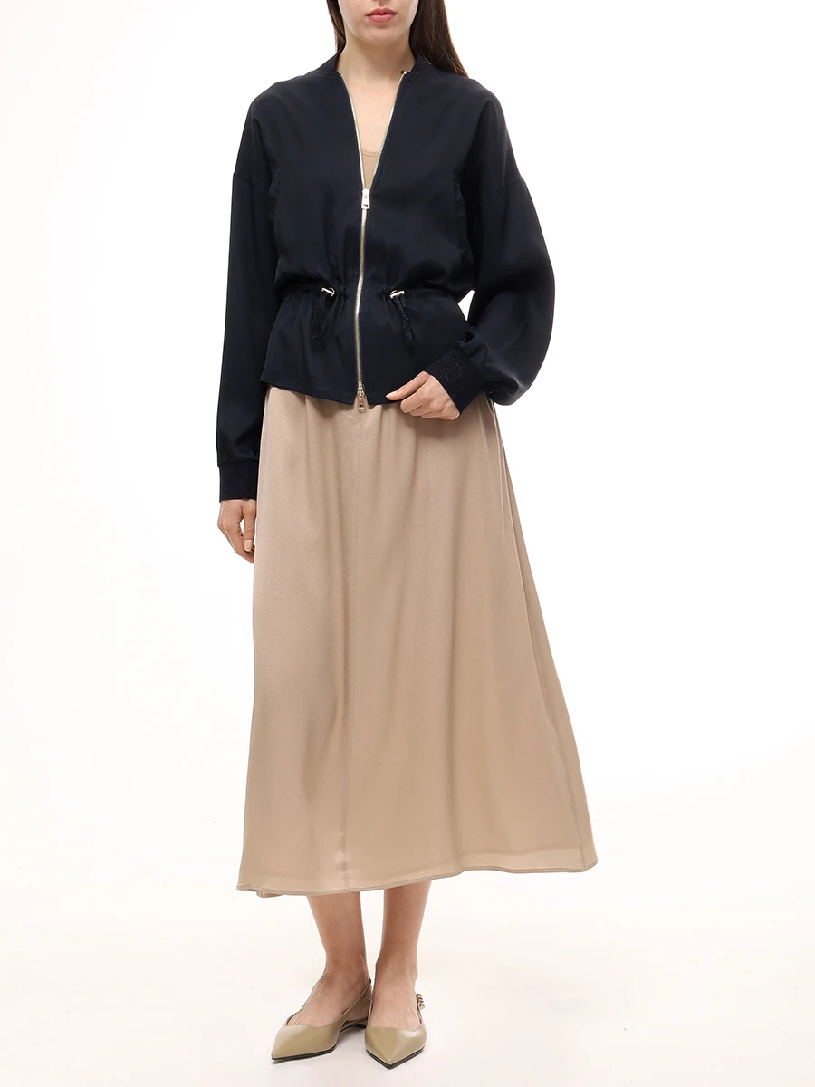 Юбка однотонная