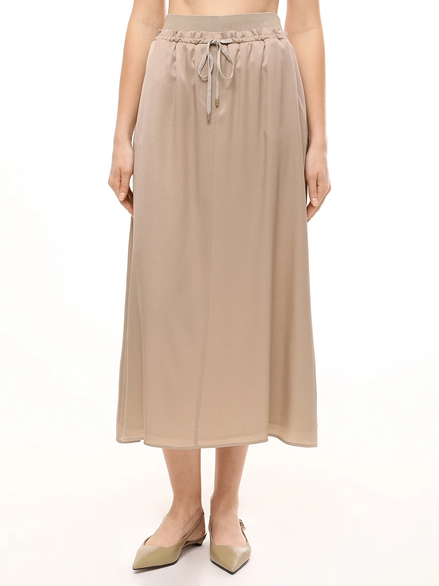 Юбка однотонная