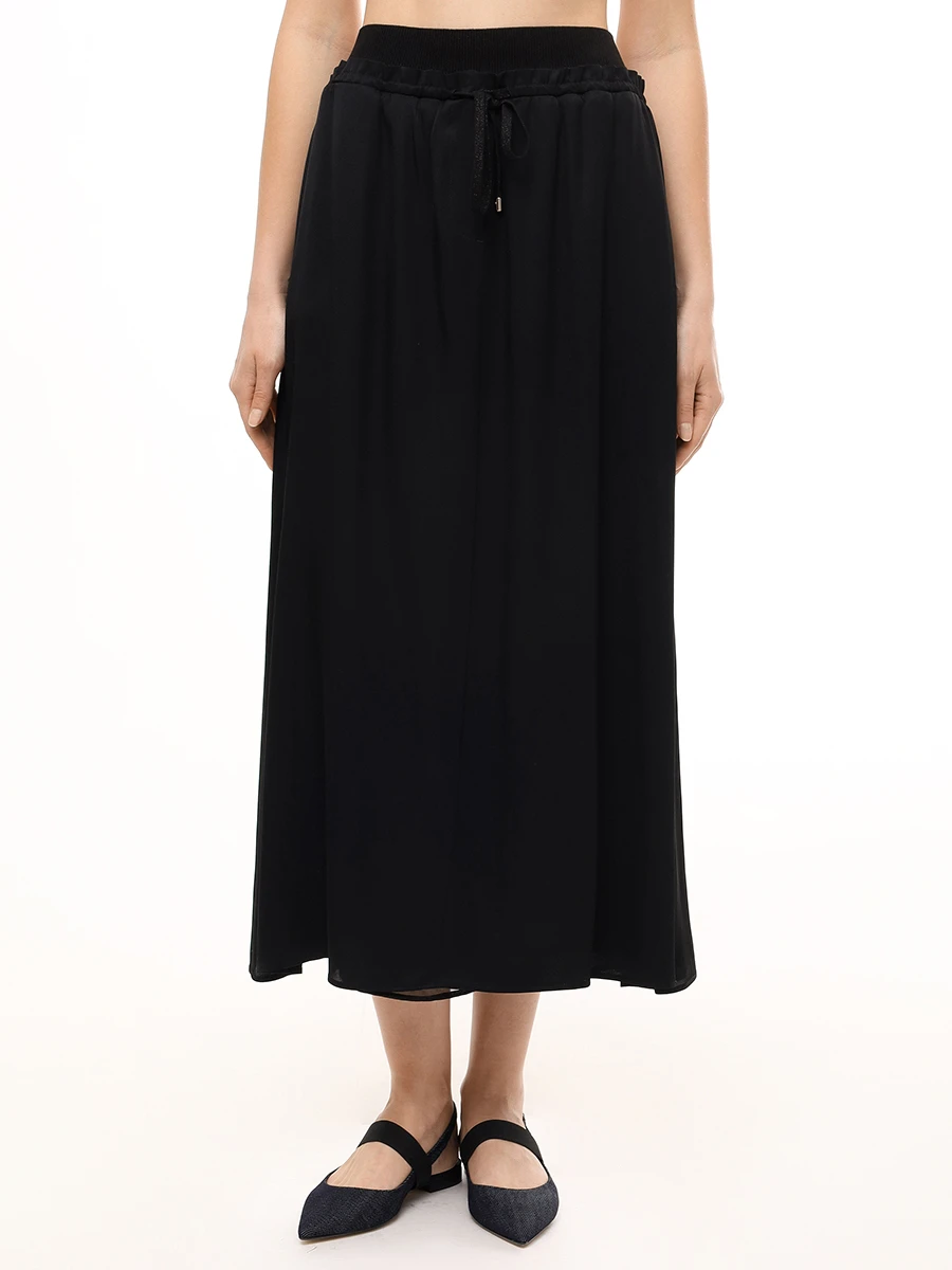Юбка однотонная