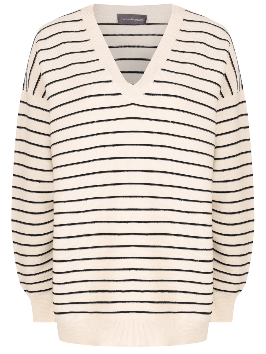 Пуловер из хлопка и шелка