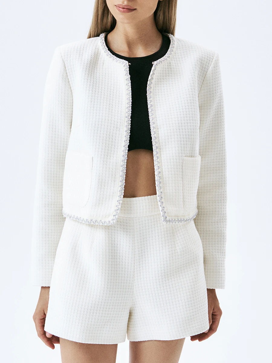 Жакет твидовый