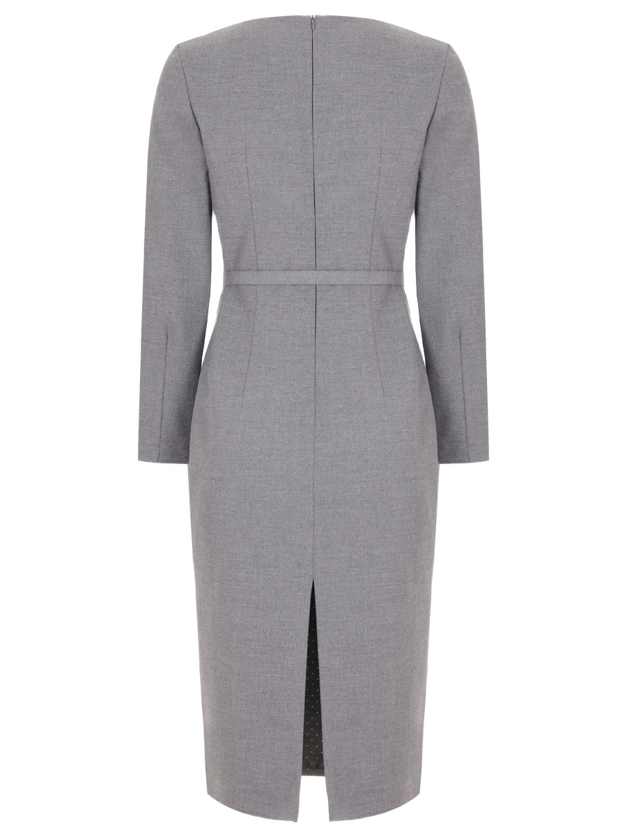 Платье-футляр однотонное