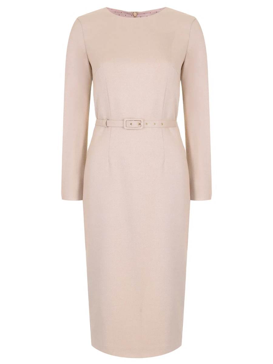 Платье-футляр однотонное