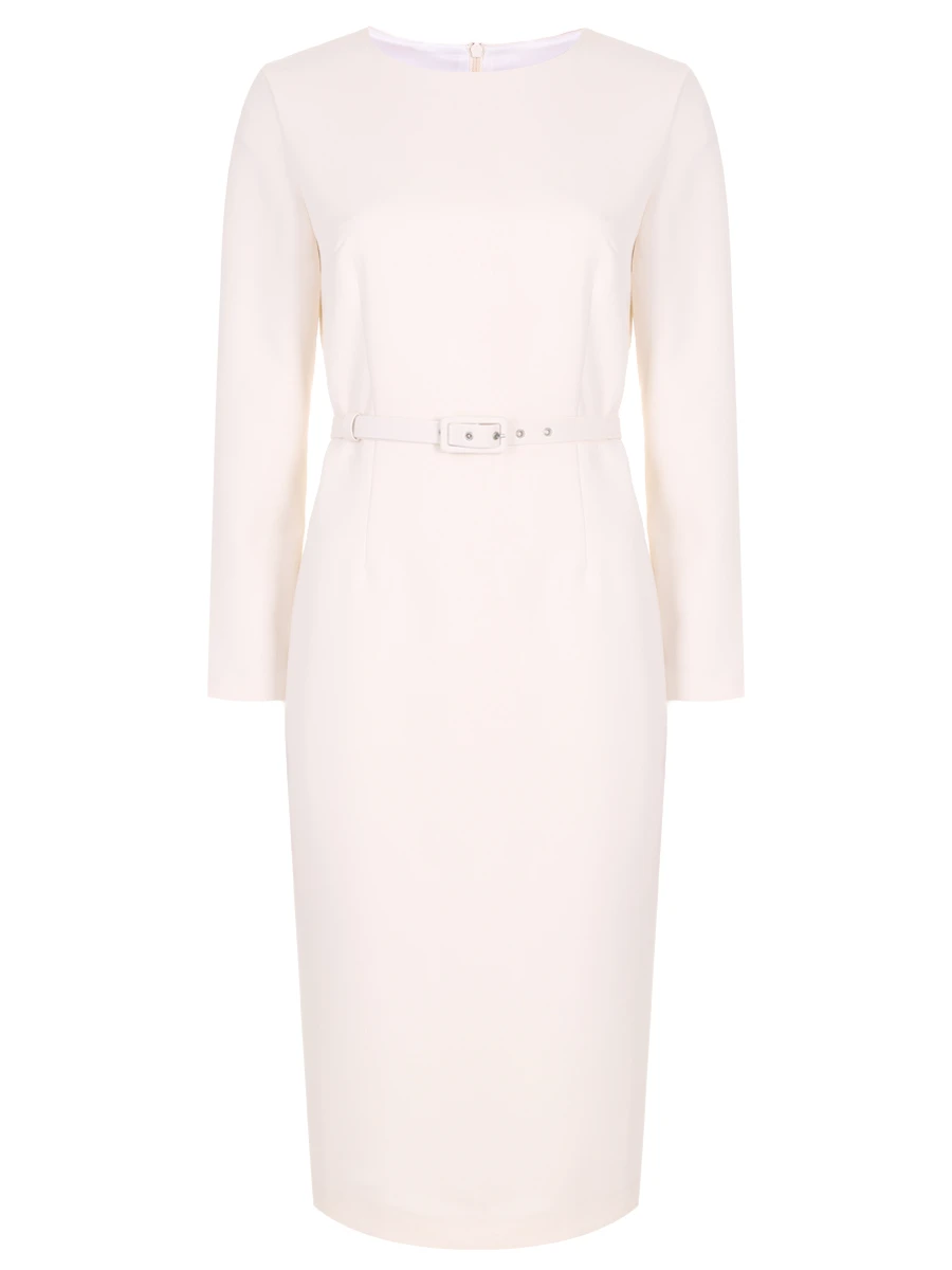 Платье-футляр однотонное