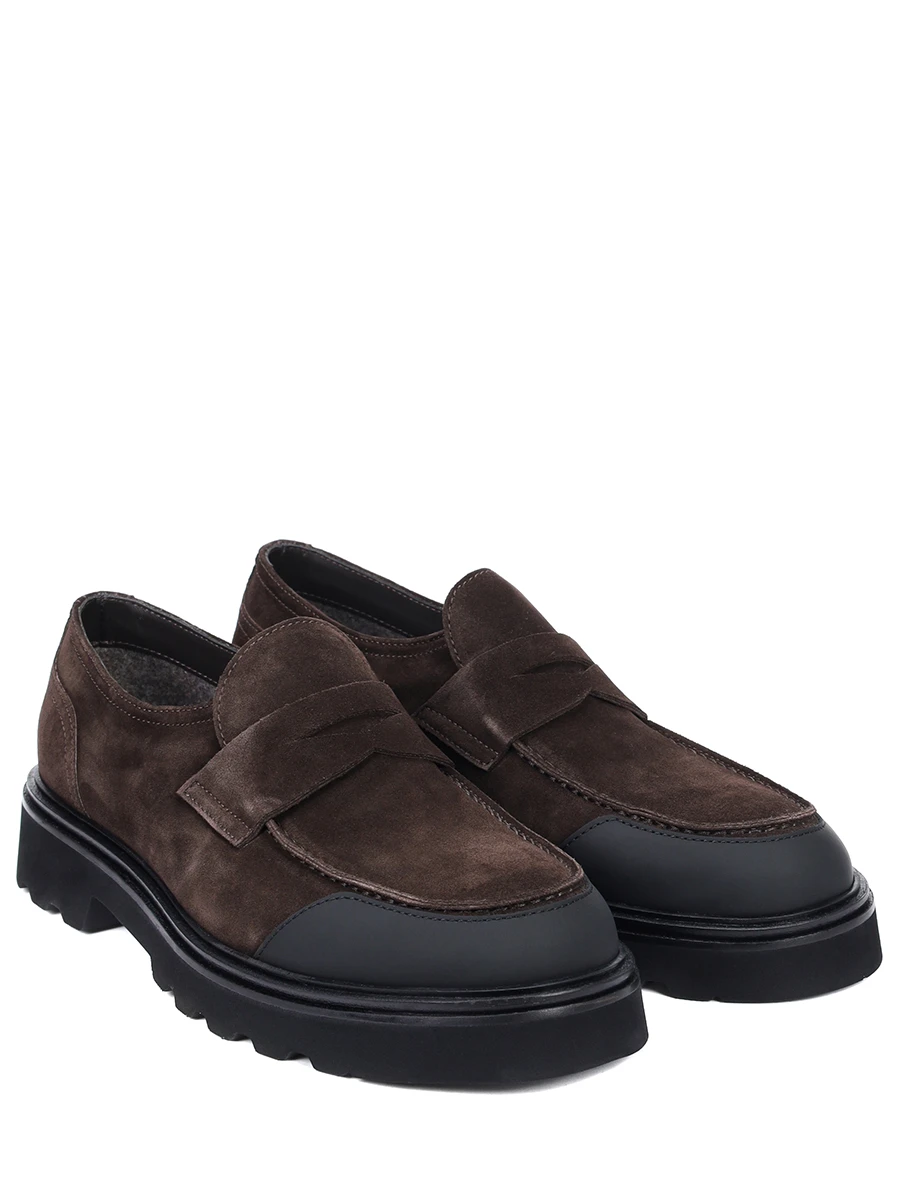 Лоферы замшевые