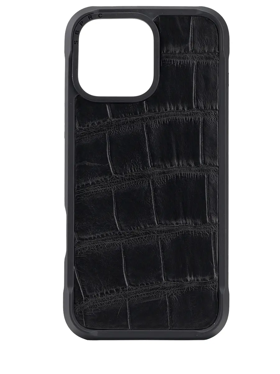 Чехол из кожи крокодила для iPhone 16 Pro Max