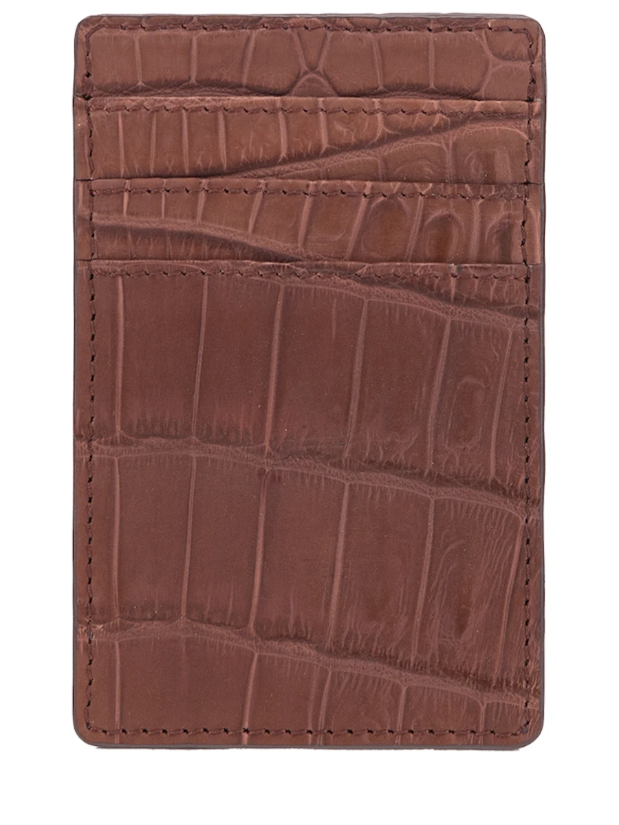 Зажим для купюр из кожи крокодила