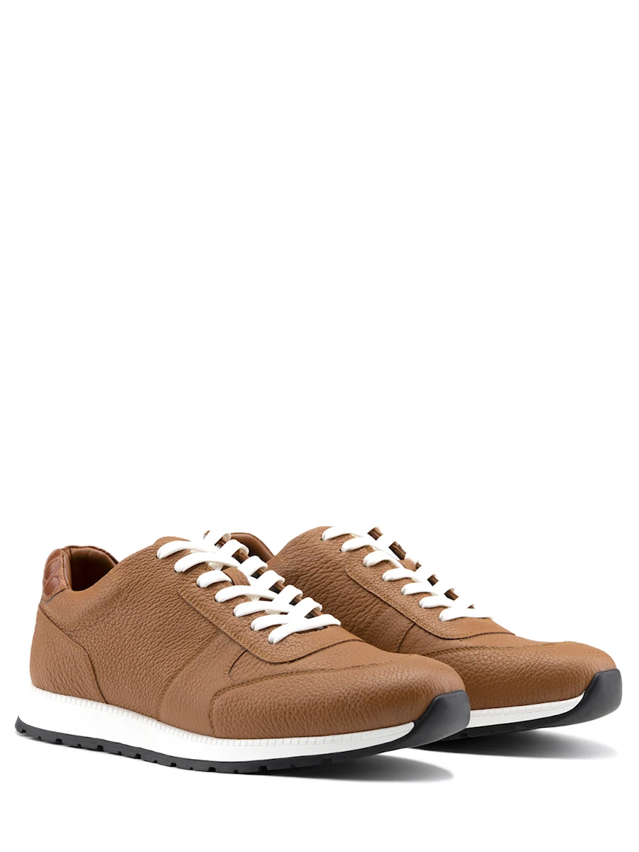 Кроссовки кожаные